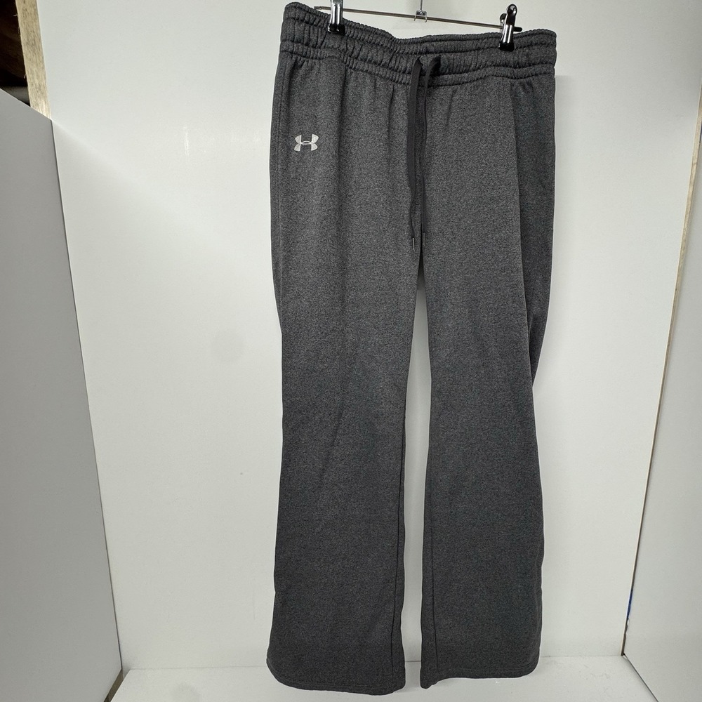 Under Armour Men's Gray Fleece Sweatpants Semi-Fitted Drawstring 30" Inseam